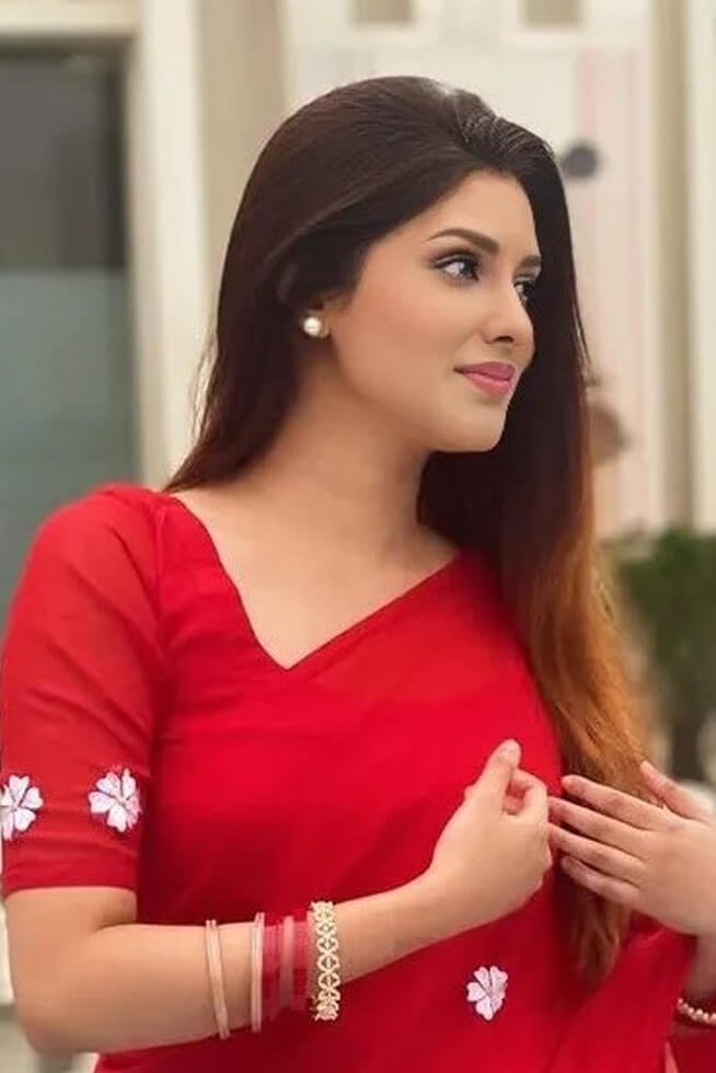জর্জেট শাড়ি+ম্যাচিং ব্লাউজ পিচ